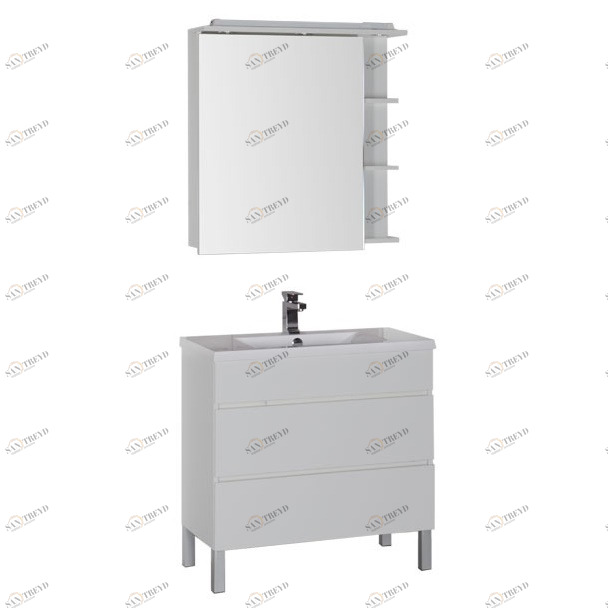 Комплект мебели Aquanet Лаконика 85 белый 00161105