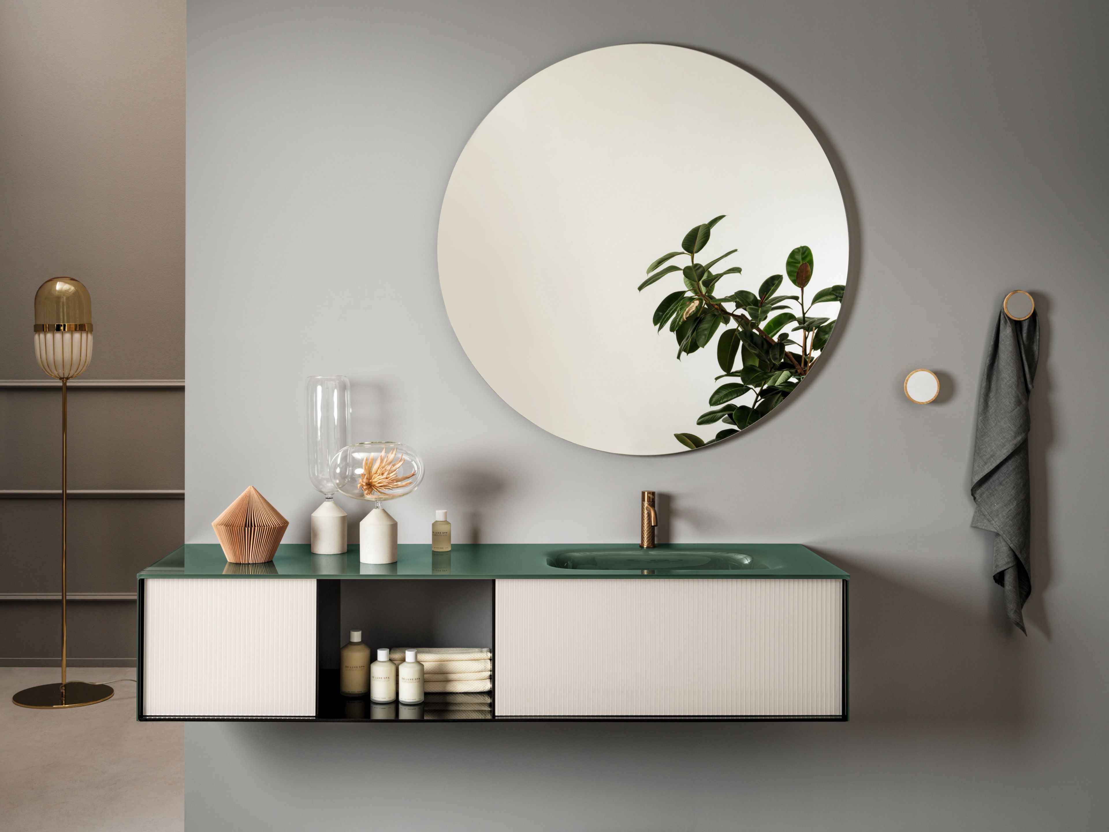 Модульный подвесной умывальник со встроенным умывальником ARTELINEA Quadra ARCH-00091833