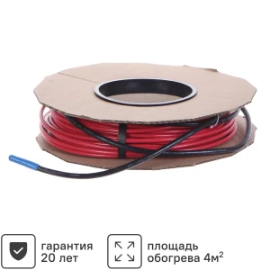 Нагревательный кабель для теплого пола Devi 37 м 680 Вт
