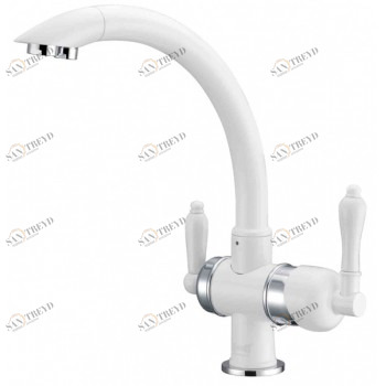 Zorg ZR 327 YF Chrome-white Смеситель для кухни Zorg 315х215 