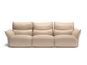 3-местный кожаный диван