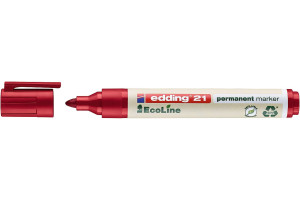 16282152 Перманентный маркер EcoLine, 1,5-3 мм, заправляемый Красный, E-21/2 EDDING