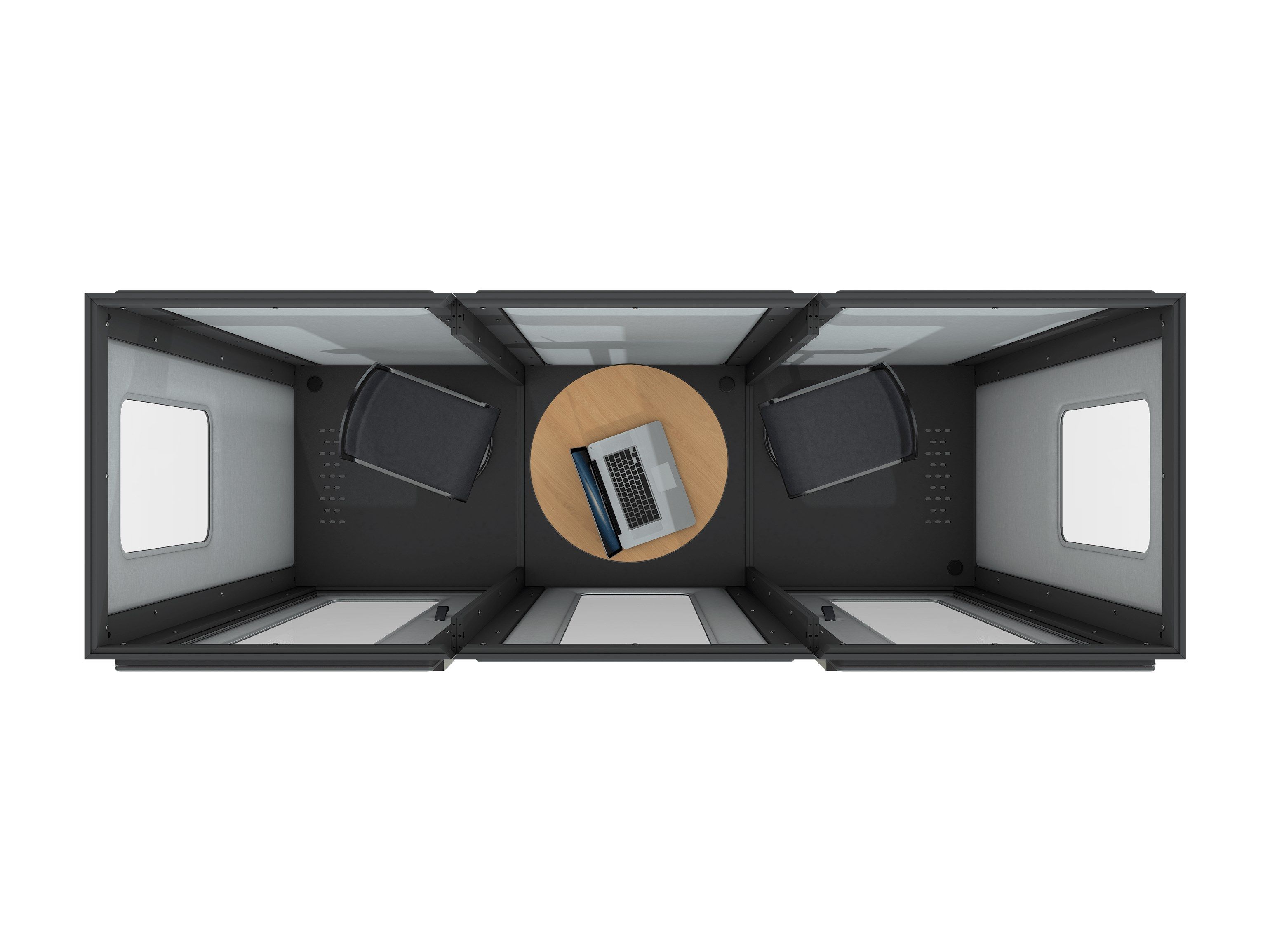 Многосторонняя акустическая офисная кабина Vicoustic VICBOOTH OFFICE CHAT BOOTH - 1x3 ARCH-00042881 - Вид №1