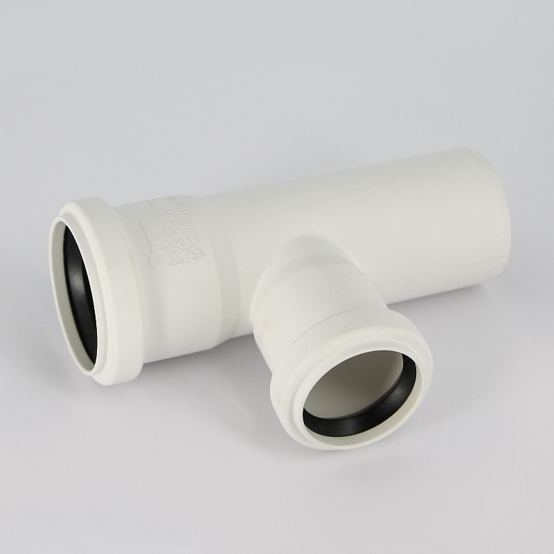 Тройник Rehau с резиновыми уплотнениями d50/40 87" RAUPIANO Plus 124097 - Вид №3