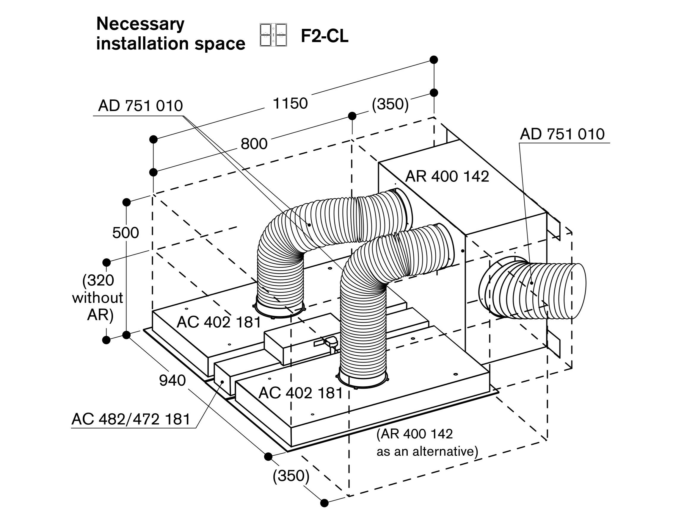 Модуль светильников для потолочной вытяжки из нержавеющей стали GAGGENAU серия 400 ARCH-00136314 - Вид №4