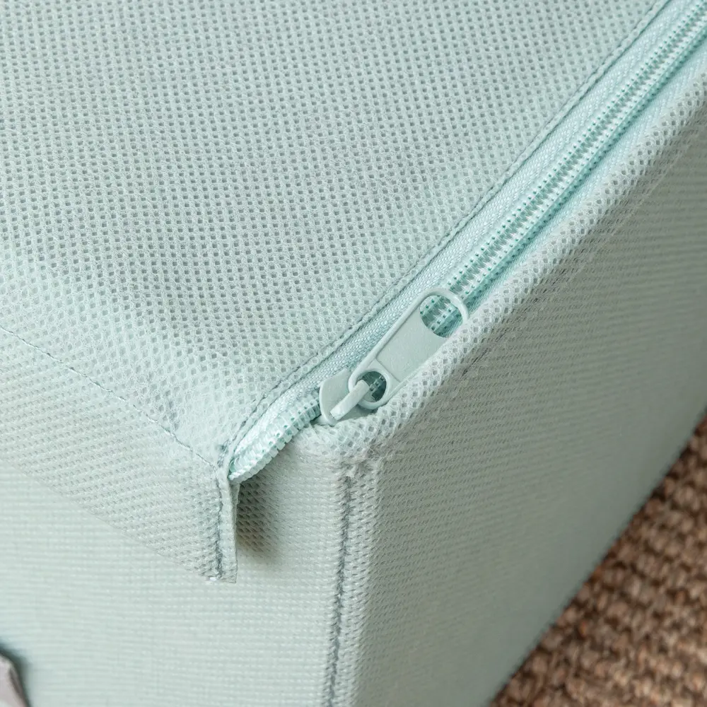 Короб с крышкой Spaceo Laguna 5, 560x165x560 мм, 51 л, нетканый, цвет зеленый STLM-2033376 - Вид №3