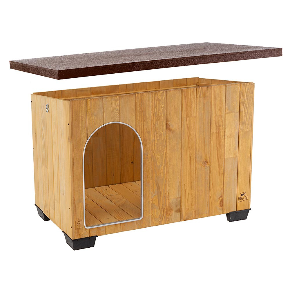 ПР0019186 Будка для собак Baita 100 деревянная,122х79х78см FERPLAST  - Вид №5