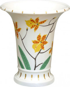 10615350 Императорский фарфоровый завод Ваза "Тигровая орхидея" "Ампирная" Фарфор твердый