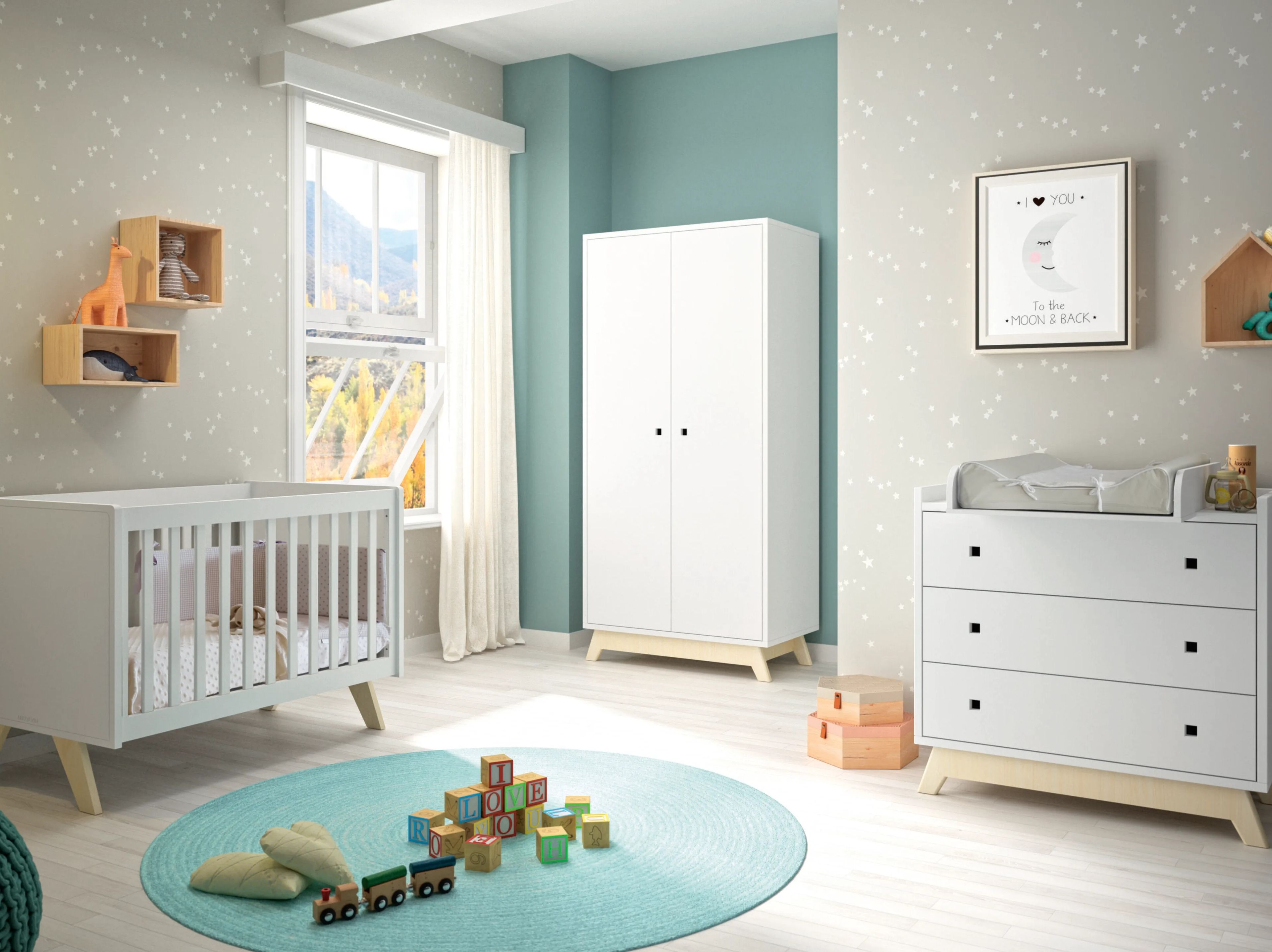 Секционная детская комната для младенцев Mathy by Bols ARCH-00114138