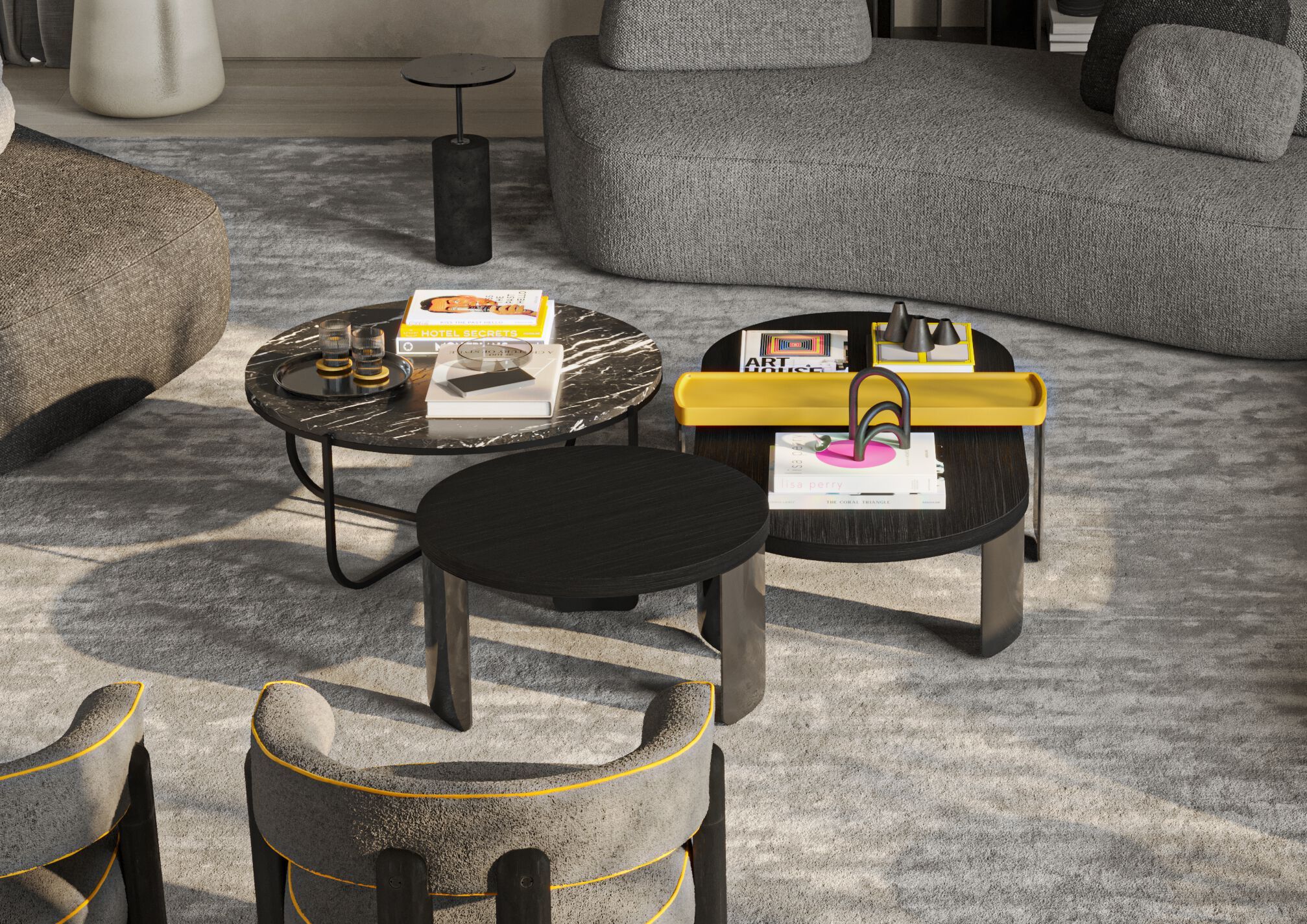 Прямоугольный низкий журнальный столик Vibieffe 9020 POINT ARCH-00076964 - Вид №5