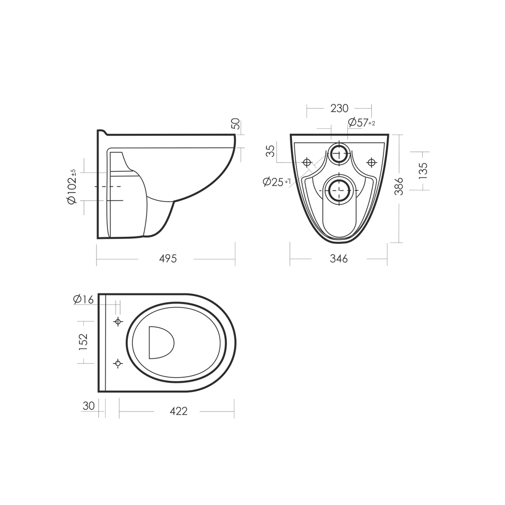 Унитаз подвесной Sanita Luxe Best STLM-2079315 - Вид №8