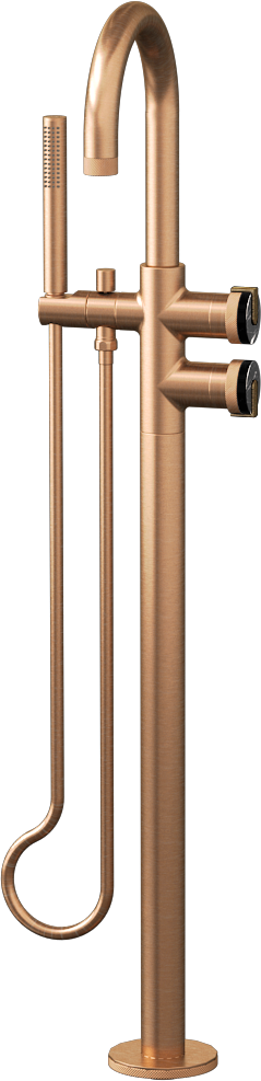 E-11554-R2MB-L1VBB-BRG Смеситель напольный отдельностоящий (внешняя часть) GRAFF MOD+