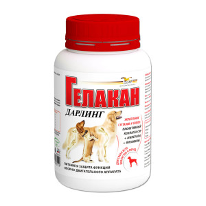 УТ0004028 Витамины для собак домашнего содержания Гелакан Дарлинг для поддержания опорно-двиг.сист. 150г Gelacan