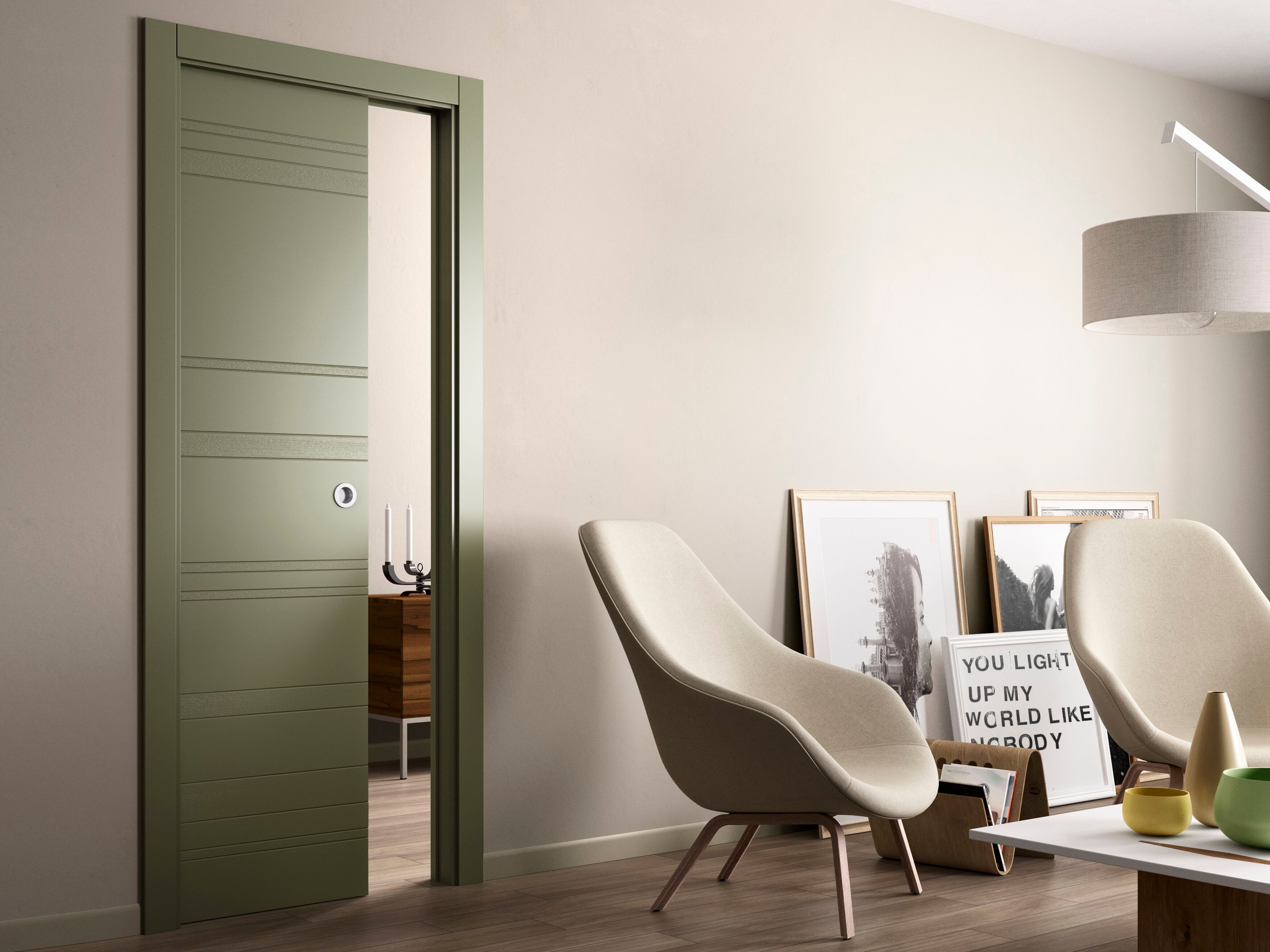 Деревянные раздвижные двери FERREROLEGNO Коллекциифл ARCH-00037877 - Вид №1