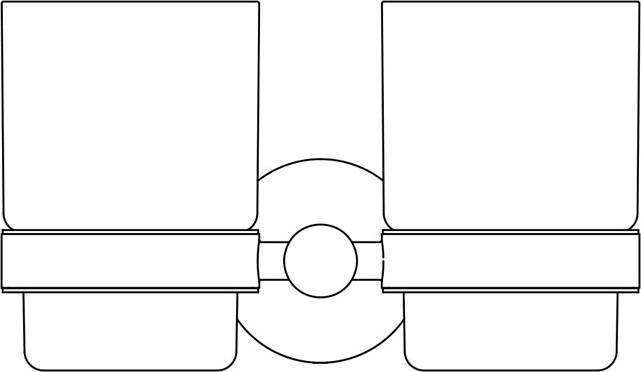 HAR 013 Держатель с 2-мя стаканами ARTWELLE Harmonie - Вид №1