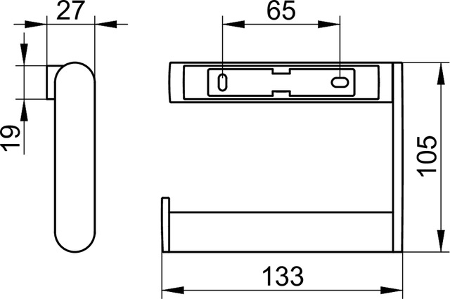 14962170000 Держатель для туалетной бумаги KEUCO Plan - Вид №3