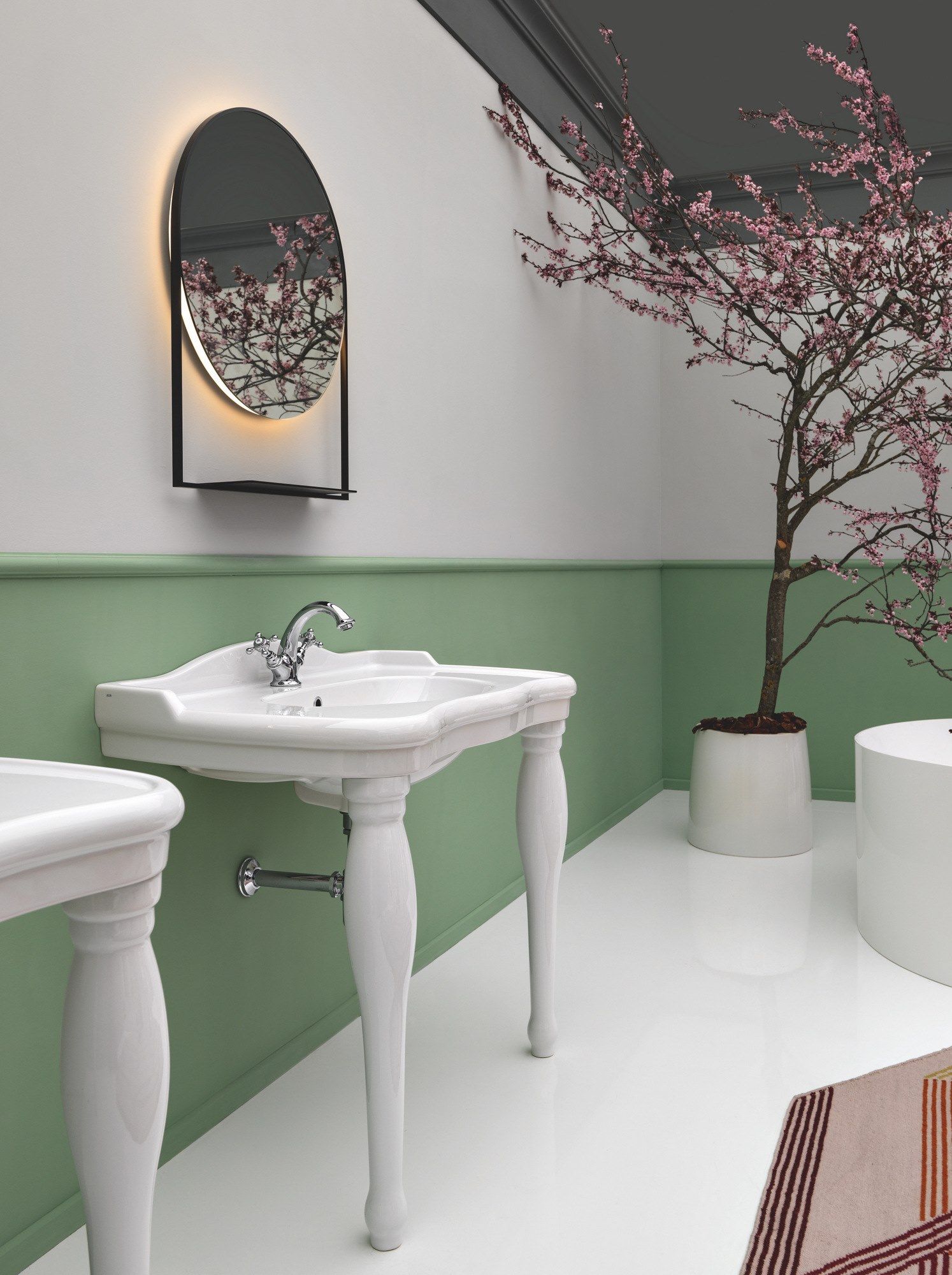 Керамический консольный умывальник Axa округ ARCH-00127319 - Вид №1