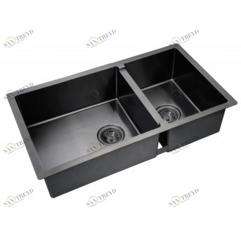 Мойка Zorg INOX-PVD 78-2-44 GRAFIT, Zorg pvd 78-2-44 GRAFIT Мойка кухонная прямоугольная Zorg 
