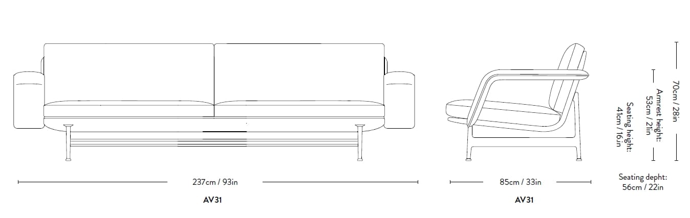 4-местный тканевый диван &Tradition Meantime ARCH-00109097 - Вид №4