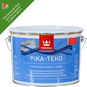 Краска для колеровки фасадная Tikkurila Pika-teho 9 л прозрачная база C