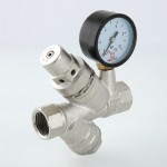 VT.082.N.05 Редуктор давления с фильтром и манометром Valtec 3/4"  - Вид №3