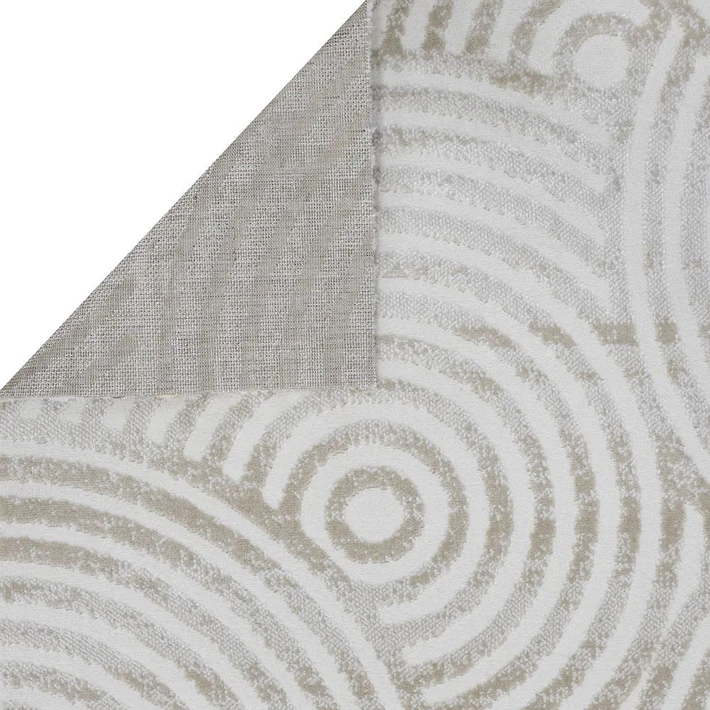 Santreyd Ковровое покрытие «Оптимист Круги» бежевое 2 метра 89337421 STLM-1393148 - Вид №3