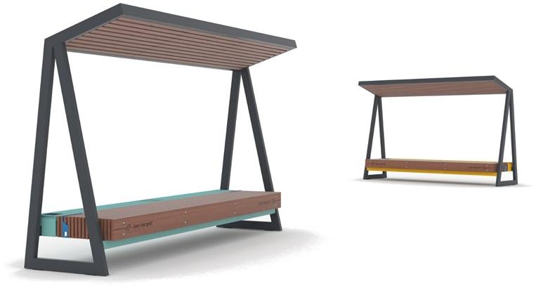 mmcité1 Скамейка из стали и дерева Woody sun-id-1447296 - Вид №12