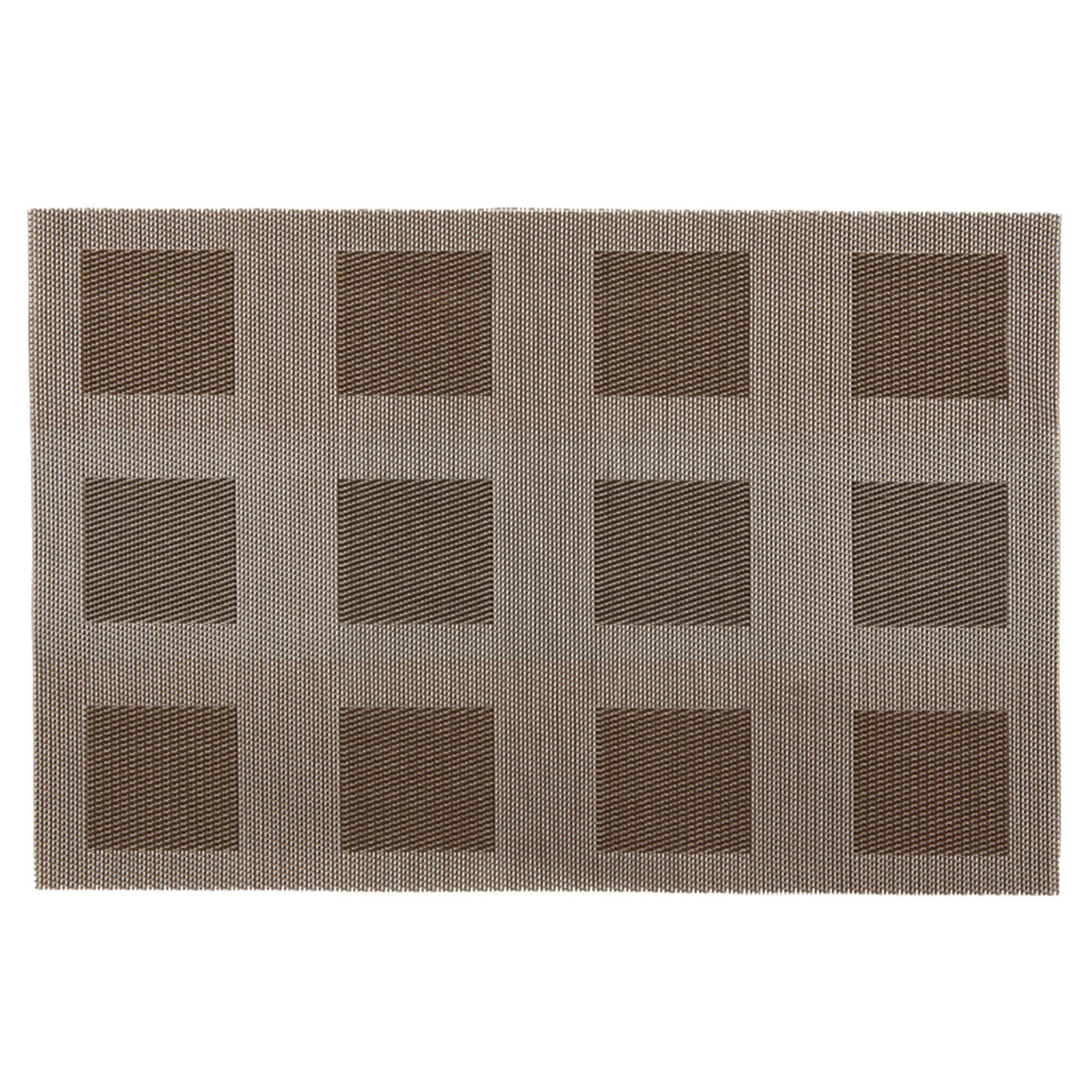 82406645 Салфетка сервировочная «Квадраты» 30x45 см цвет коричневый Santreyd  - Вид №2