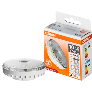 Светодиодная лампа OSRAM GX53 10W с нейтральным белым светом 89393066