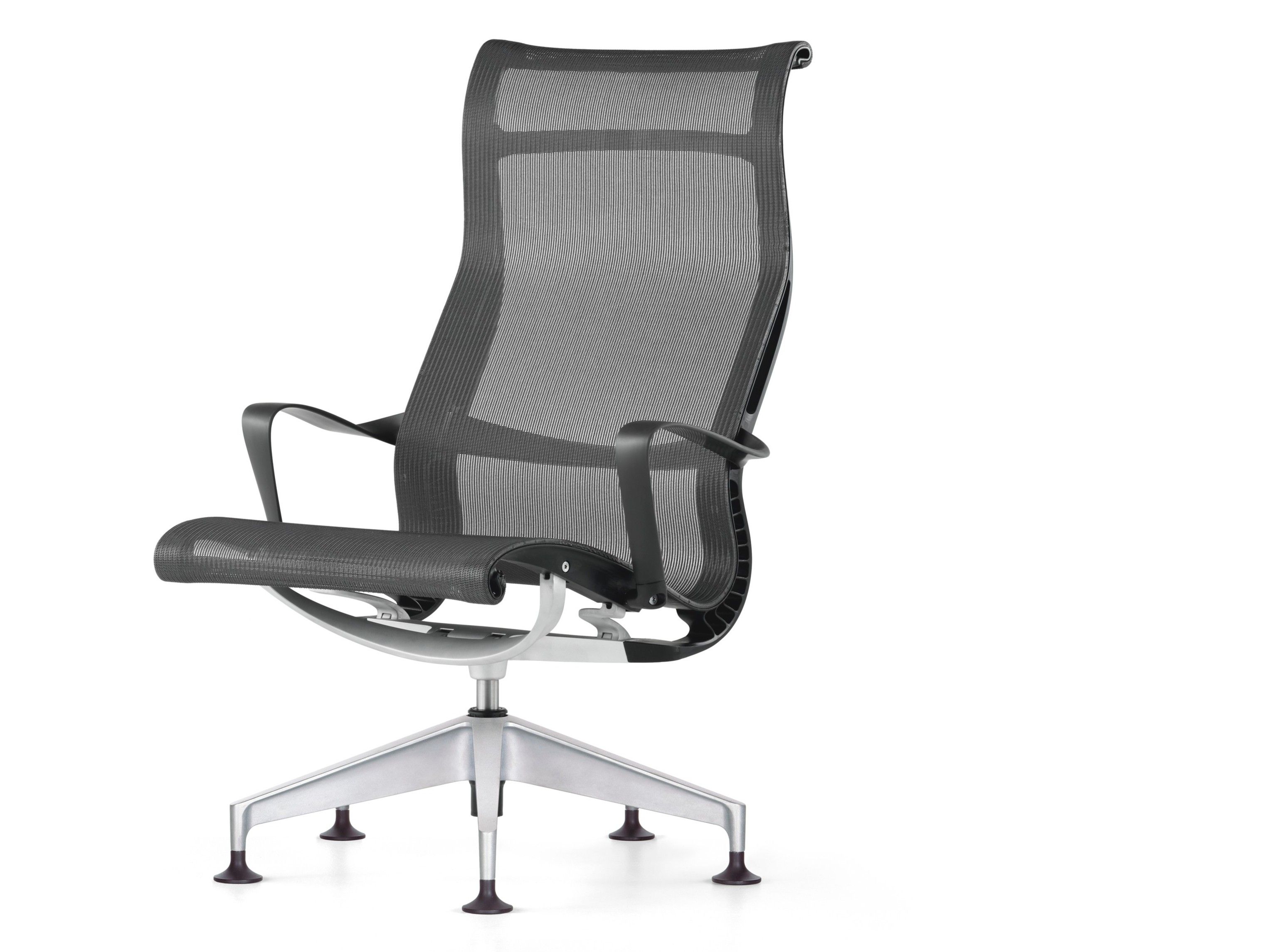 Сетчатое вращающееся офисное кресло с подлокотниками Herman Miller Setu ARCH-00041036 - Вид №1