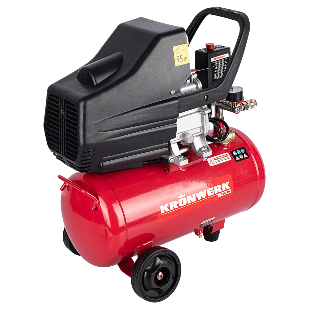 Поршневой компрессор Kronwerk 24 л с прямой передачей 89391549 STLM-1400210