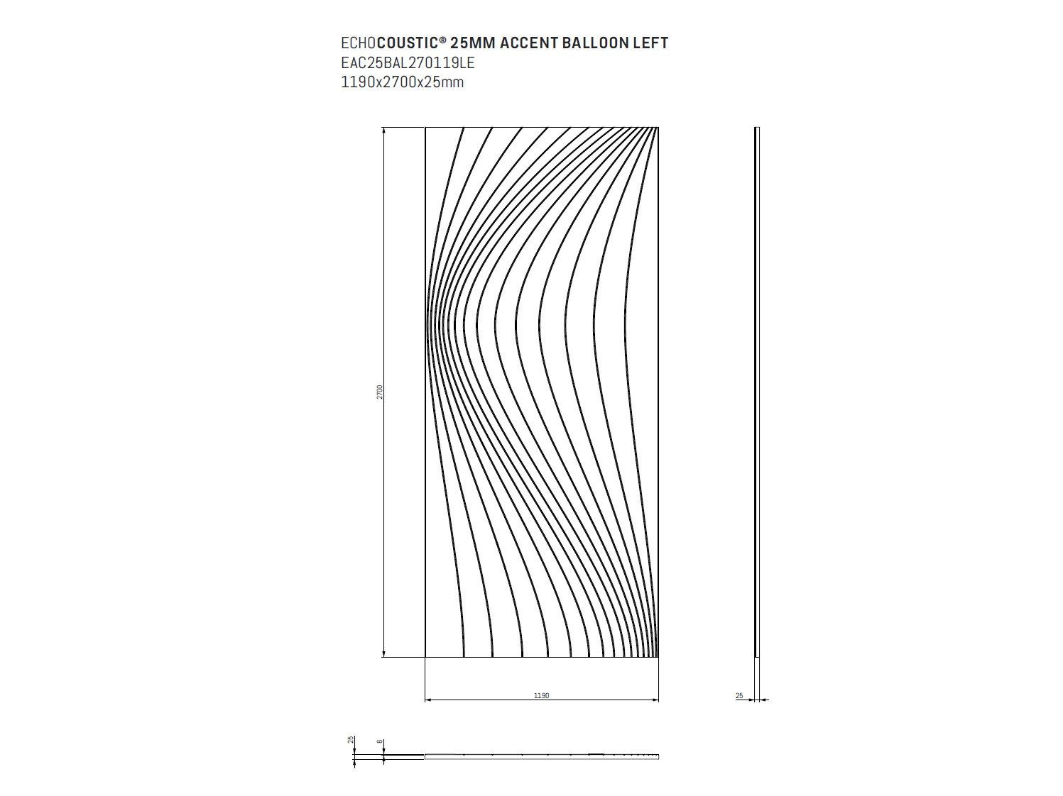 ПЭТ акустическая панель ECHOJAZZ ECHOCOUSTIC® ACCENT ARCH-00010940 - Вид №4