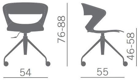 Kastel Офисное кресло с регулируемой высотой на колесиках Kicca sun-id-1477731 - Вид №1
