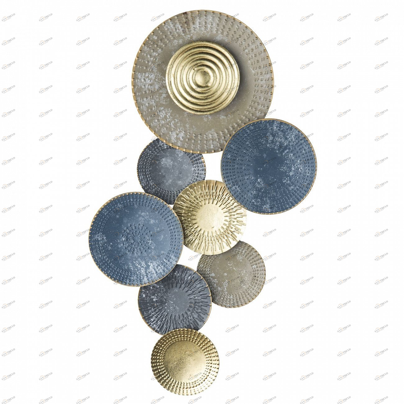 Панно настенное металлическое 66 см 93005 Tomas Stern TOMAS STERN  00-3865432 Серый;синий 