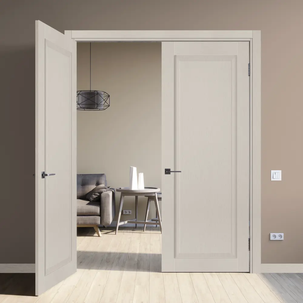 Комплект двери Пьемонт глухая 60x200 см HardFlex цвет платина светлая без доборов 89431160 STLM-2183948 МАРИО РИОЛИ  - Вид №2
