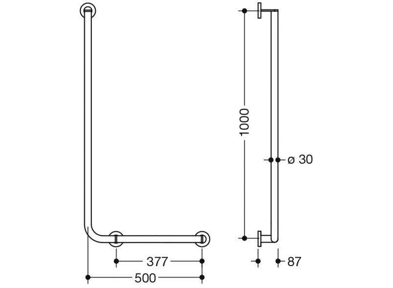 900.22.13440 угловая ручка HEWI System 900 - Вид №1