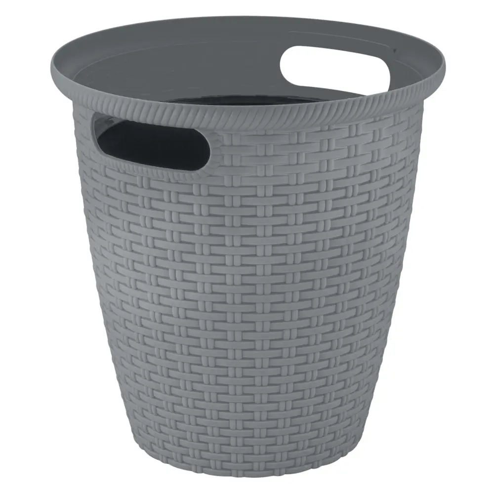 Кашпо INGREEN Rattan Ø20 см 11 л вулканический серый 89416380 STLM-1570095