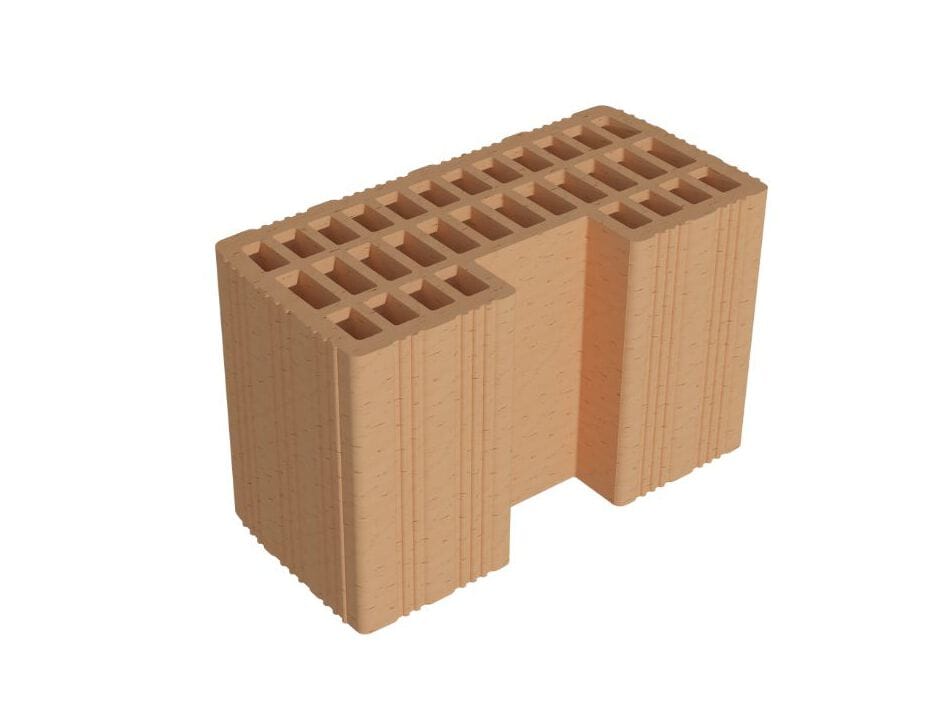 Несущий блок из кирпича DI MUZIO LATERIZI стена POROTON® - P800 MA ARCH-00053322 - Вид №1