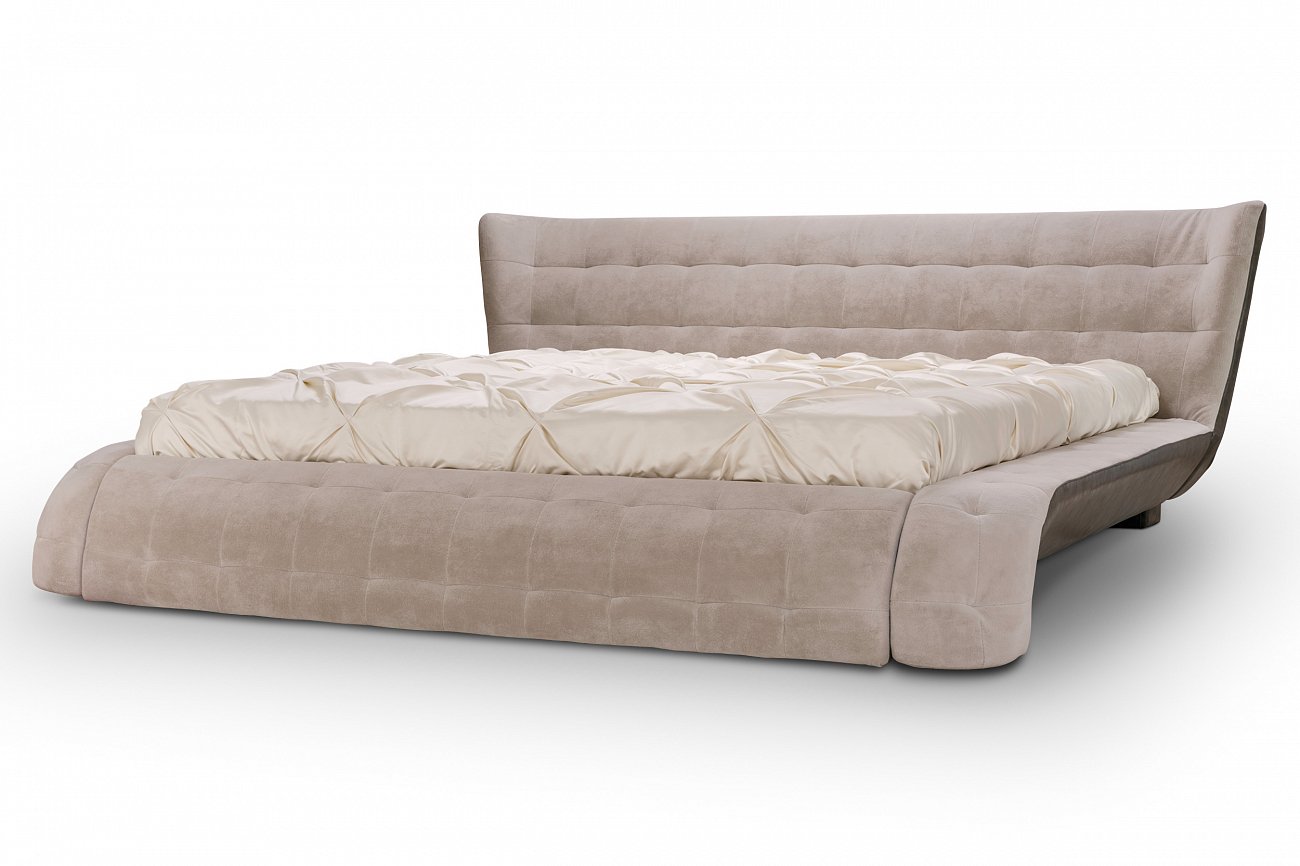 Кровать двуспальная 180х200 бежевая Meridian KELLY LOUNGE ДИЗАЙНЕРСКИЕ 094398 Бежевый  - Вид №2