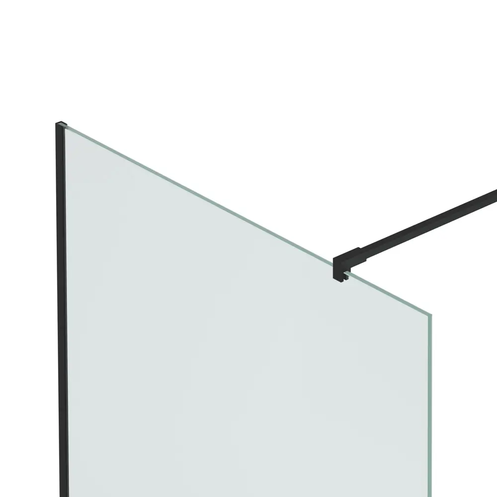Душевая перегородка Mebelvann 120×200 см с черным анодированным профилем и прозрачным стеклом 89372143 STLM-1461646 - Вид №3