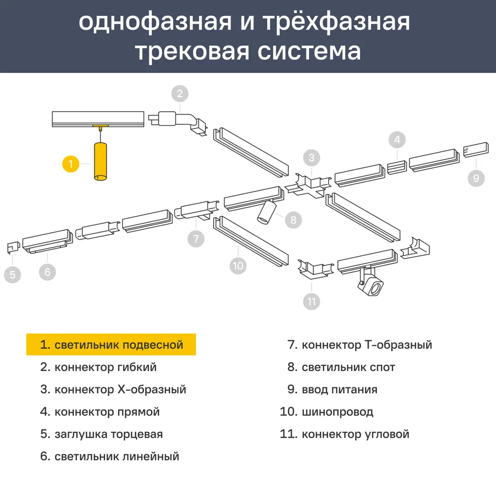 Трековый светильник светодиодный Volpe ULB-Q311 12 Вт 2 м² цвет черный 82955092 STLM-2087713  - Вид №5