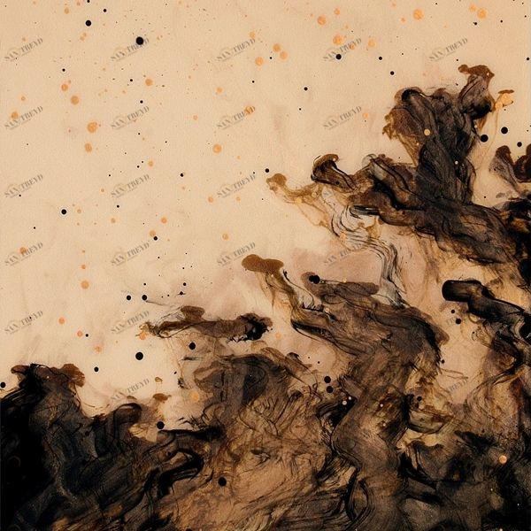 Арт-панель на холсте Alex Turco Liquid Dreams Orange Souls ORANGESOULS