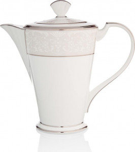 32059 Noritake Кофейник Noritake "Серебряный дворец" 1,1л Фарфор костяной