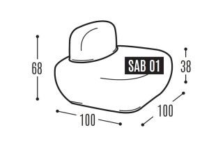 Тканевое кресло