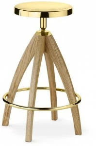 GHIDINI1961 Табурет из латуни с регулируемой высотой