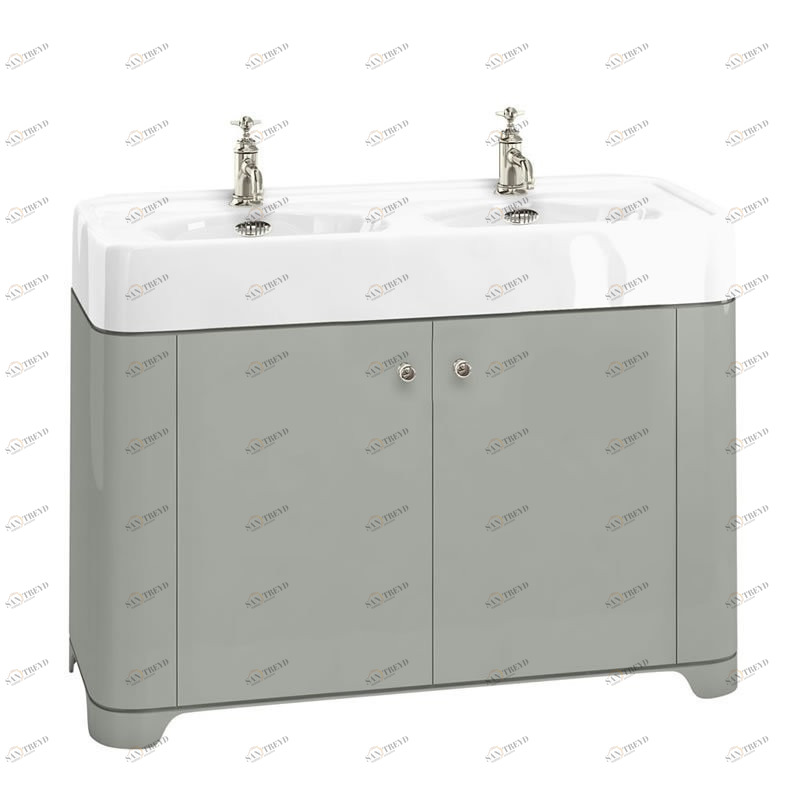 Раковина 1200мм с тумбой, цвет тёмно - оливковый Arcade Burlington ARC1200 1TH, ARC11M