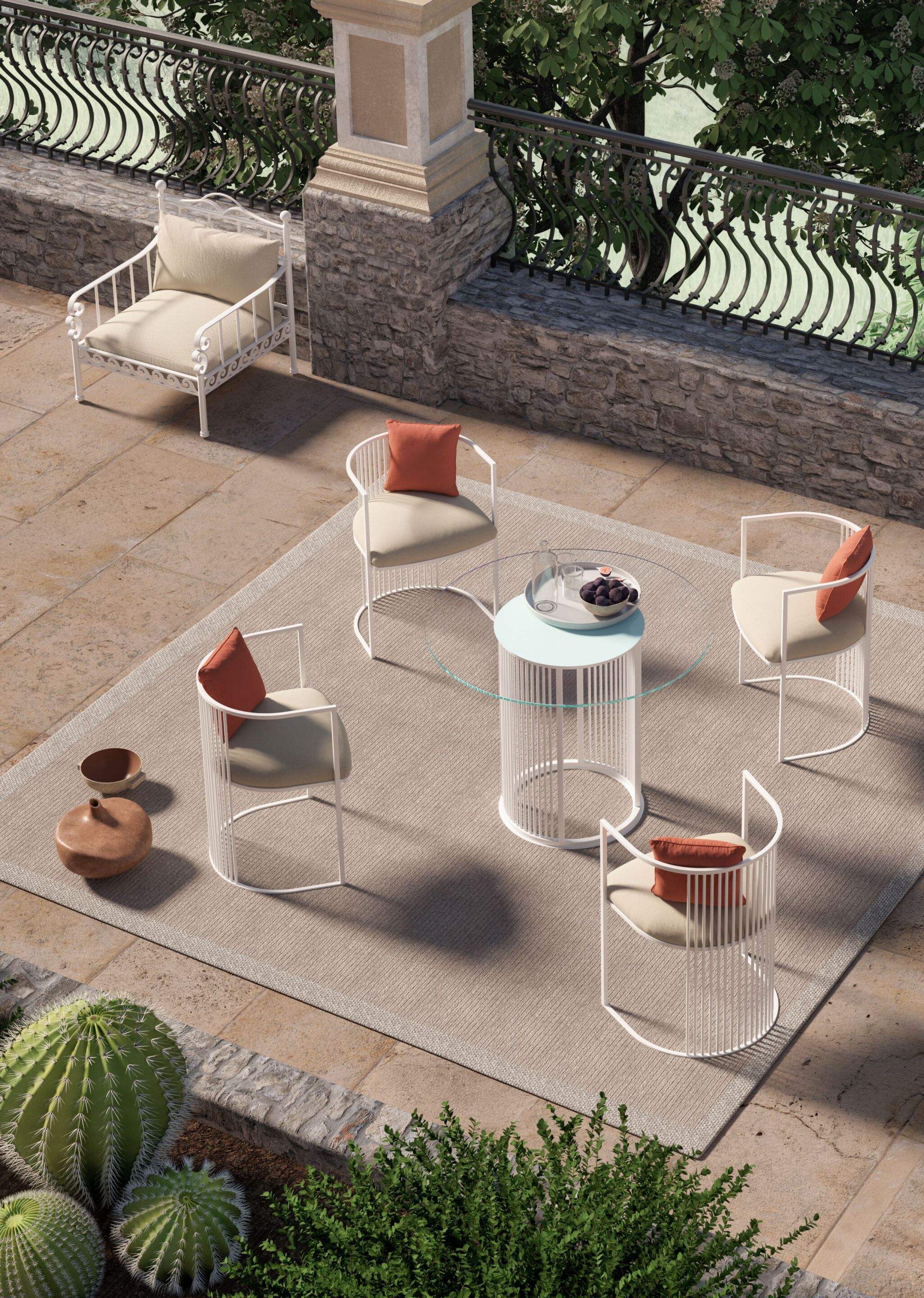 Садовый стул из оцинкованной стали Galbiati Outdoor Alpemare Collection ARCH-00148885 - Вид №3