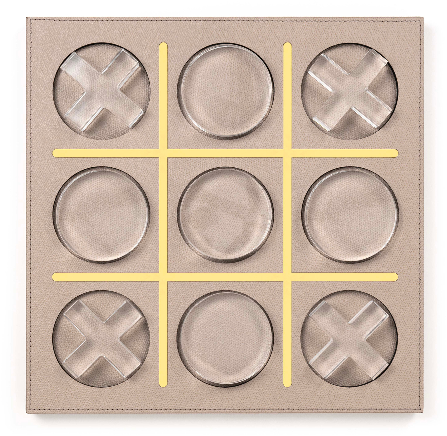 Boston Tris - 39X39XH2,5 см / зернистая кожа_верблюжья