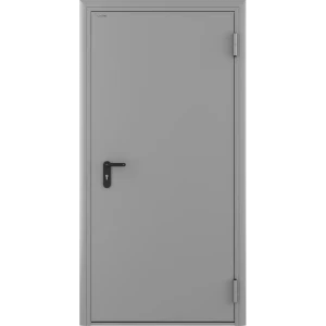 Дверь противопожарная EI60 108x205 см правая цвет светло-серый RAL7035