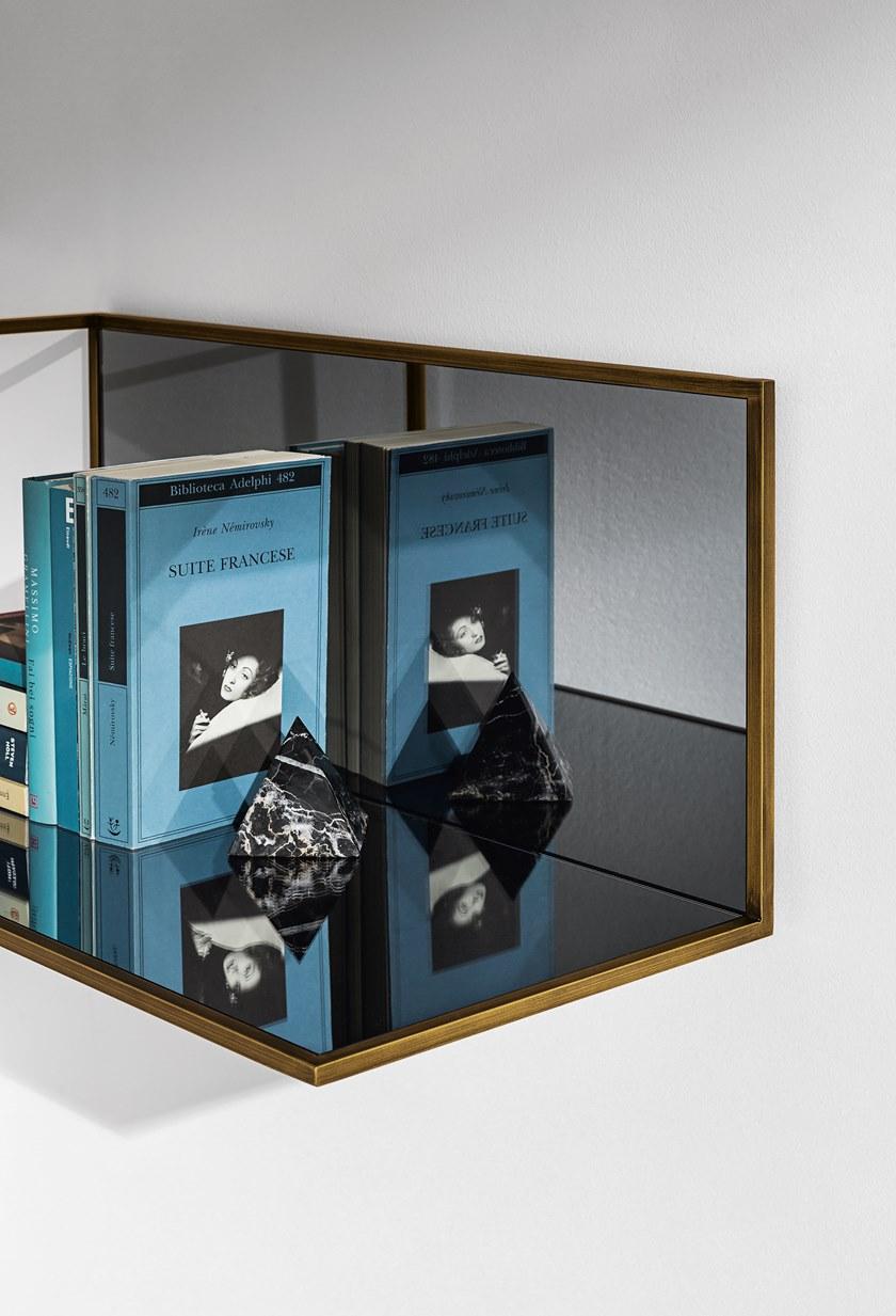 Sovet italia Прямоугольное настенное зеркало с полкой Helia sun-id-1482096 - Вид №2